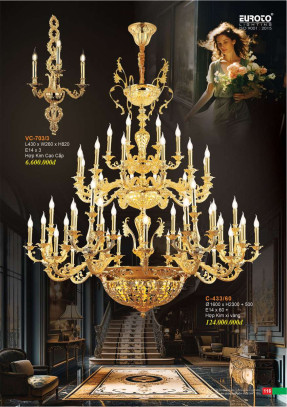 Đèn chùm Euroto C-433/60, VC-703/3