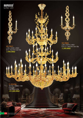 Đèn chùm Euroto C-434/84, VC-701/1, VC-702/2