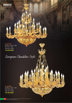 Đèn chùm Euroto C-431/37, C-432/55