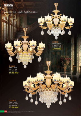 Đèn chùm Euroto C-121/6, C-122/8, C-123/15