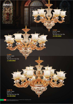 Đèn chùm Euroto C-54/6, C-55/8, C-56/15