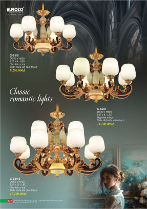 Đèn chùm Euroto C-61/6, C-62/8, C-63/12