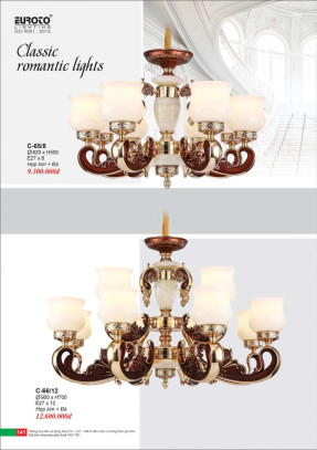 Đèn chùm Euroto C-65/8, C-66/12