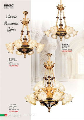 Đèn chùm Euroto C-151/6, C-152/8, C-153/15