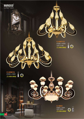 Đèn chùm Euroto C-2097/12, C-2098/16, C-168/8