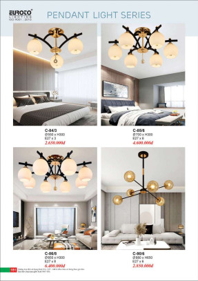 Đèn chùm Euroto C-84/3, C-85/6, C-86/8, C-90/6