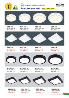 Đèn mâm áp trần Euroto MSS-531, MSS-532, MSS-533, MSS-534, MSS-535, MSS-536, MSS-537, MSS-538, MSS-531 D, MSS-532 D, MSS-533 D, MSS-534 D, MSS-535 D, MSS-536 D, MSS-537 D, MSS-538 D