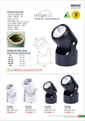 Đèn spotlight đế ngồi Euroto FN-269, FN-270, FN-279, FN-280