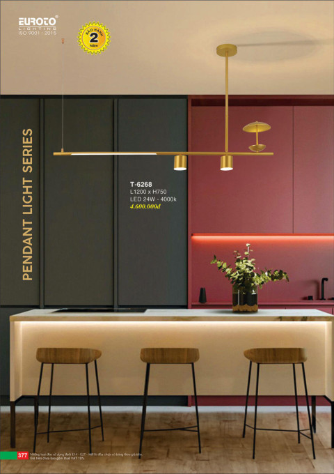 Đèn thả Euroto T-6268