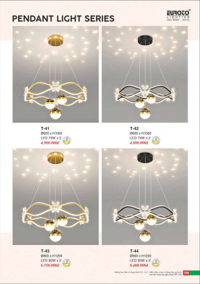 Đèn thả Euroto T-41, T-42, T-43, T-44