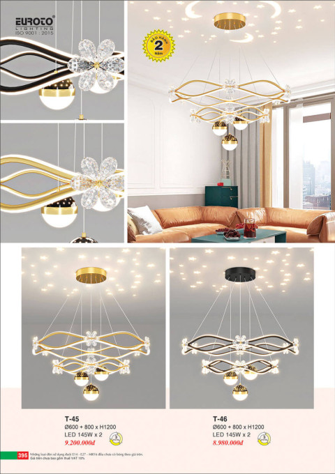 Đèn thả Euroto T-45, T-46