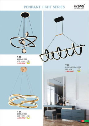 Đèn thả Euroto T-89, T-90, T-91