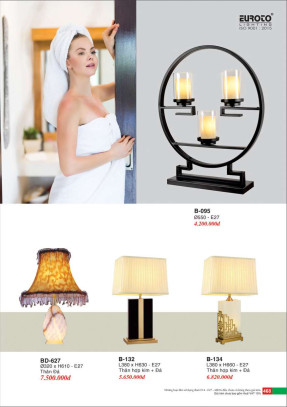 Đèn bàn Euroto B-095, B-627, B-132, B-134