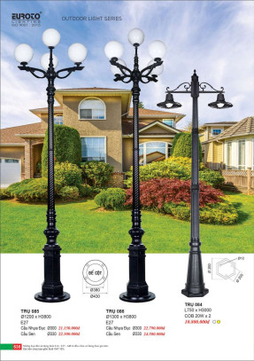 Đèn trụ Euroto Trụ 084, Trụ 085, Trụ 086