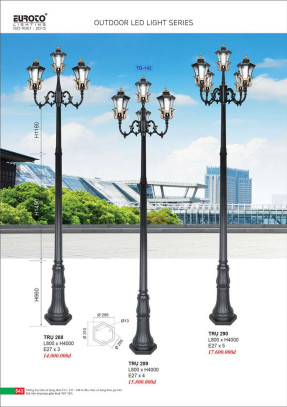 Đèn trụ Euroto Trụ 288, Trụ 289, Trụ 290