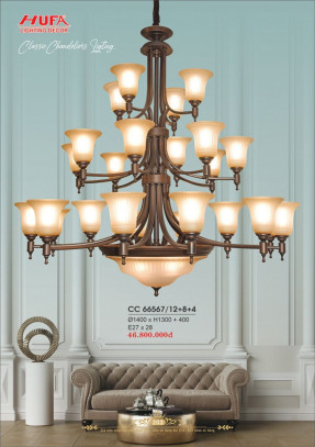 Đèn chùm cổ điển Hufa CC 66567/12+8+4