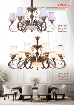 Đèn chùm cổ điển Hufa CC 9119/6, CC 9119/10