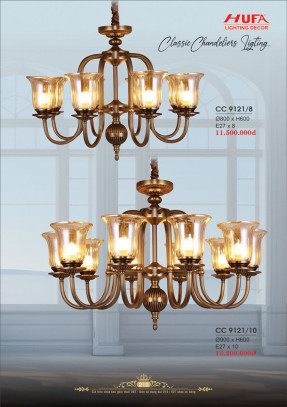 Đèn chùm cổ điển Hufa CC 9121/8, CC 9121/10