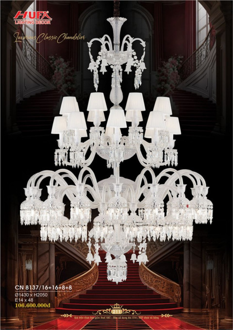 Đèn chùm nến Hufa CN 8137/16+16+8+8