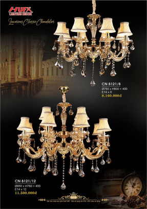 Đèn chùm nến Hufa CN 8121/8, CN 8121/12