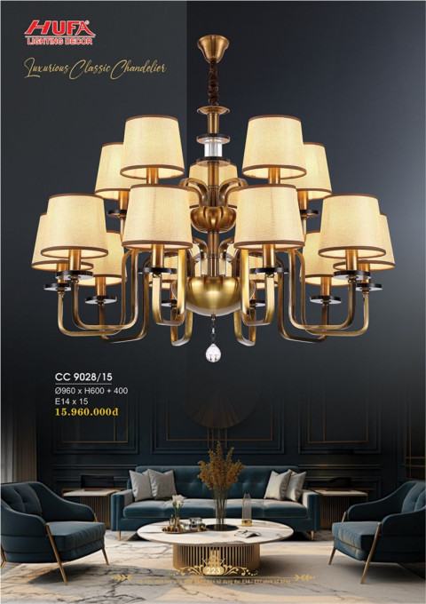 Đèn chùm cổ điển Hufa CC 9028/15