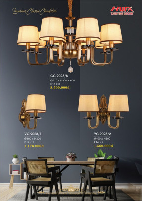 Đèn chùm cổ điển Hufa CC 9028/8, VC 9028/1, VC 9028/2
