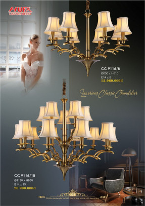 Đèn chùm cổ điển Hufa CC 9116/8, CC 9116/15