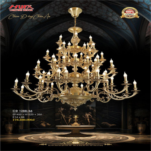 Đèn chùm đồng Hufa CĐ 1288/66