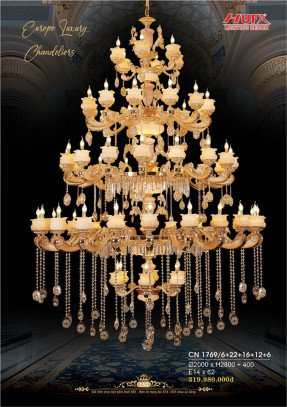 Đèn chùm nến Hufa CN 1769/6+22+16+12+6