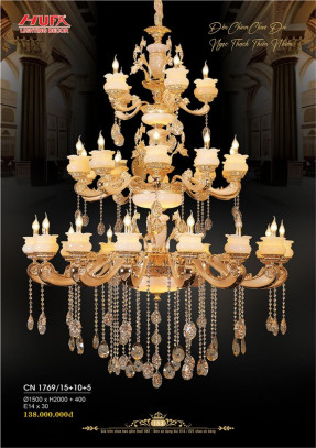 Đèn chùm nến Hufa CN 1769/15+10+5