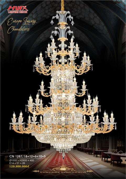 Đèn chùm nến Hufa CN 1287/18+12+6+10+5