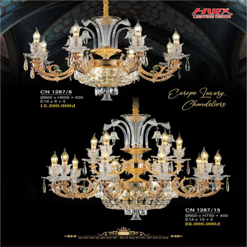 Đèn chùm nến Hufa CN 1287/8, CN 1287/15