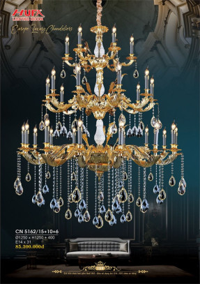 Đèn chùm nến Hufa CN 5162/15+10+6