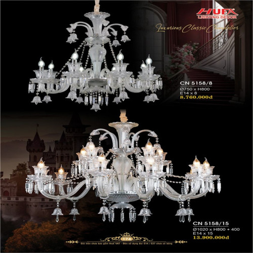 Đèn chùm nến Hufa CN 5158/8, CN 5158/15