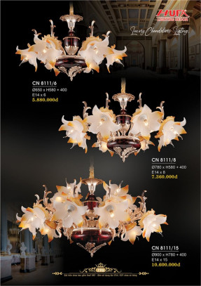 Đèn chùm nến Hufa CN 8111/6, CN 8111/8, CN 8111/15