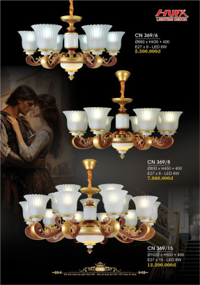 Đèn chùm nến Hufa CN 369/6, CN 369/8, CN 369/15