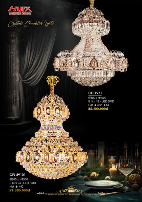 Đèn chùm pha lê Hufa CFL 1971, CFL 89101