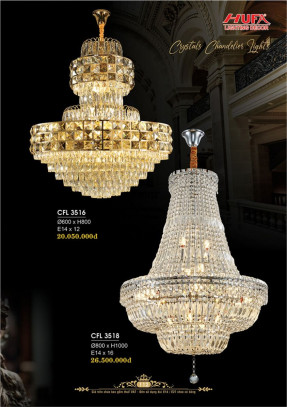 Đèn chùm pha lê Hufa CFL 3516, CFL 3518