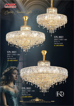 Đèn chùm pha lê Hufa CFL 3531