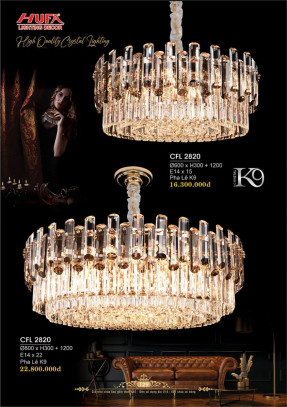 Đèn chùm pha lê Hufa CFL 2820