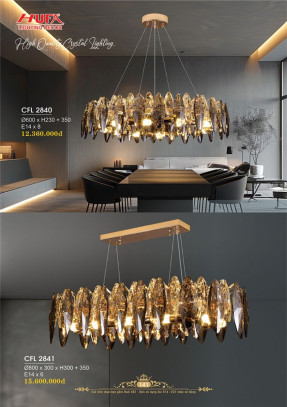 Đèn chùm pha lê Hufa CFL 2840, CFL 2841