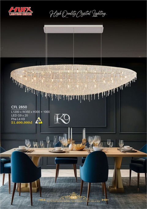 Đèn chùm pha lê Hufa CFL 2850