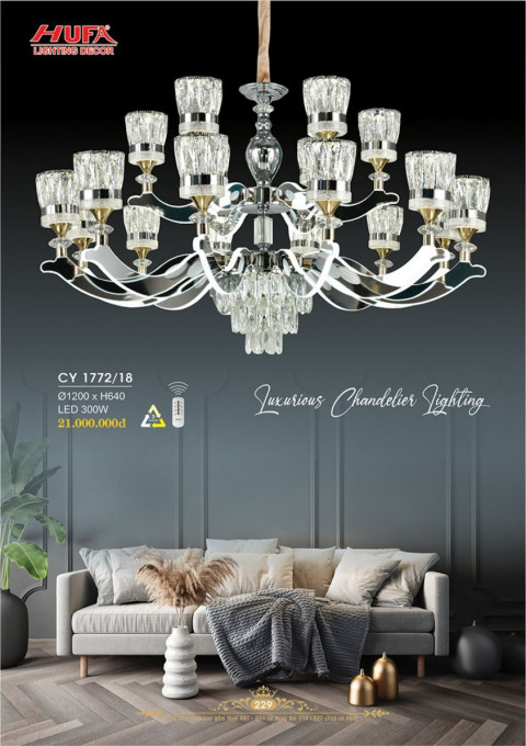 Đèn chùm Ý Hufa CY 1772/18