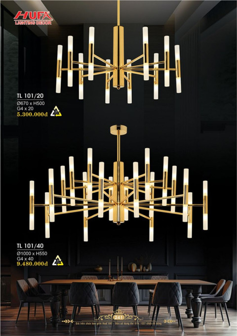 Đèn thả LED Hufa TL 101/20, TL 101/40
