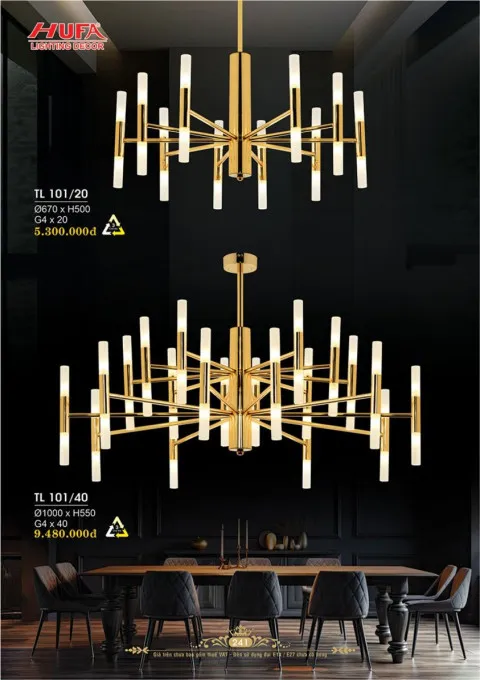 Đèn thả LED Hufa TL 101/20, TL 101/40