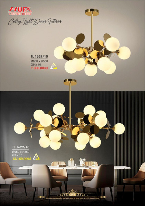 Đèn thả LED Hufa TL 1629/10, TL 1629/18