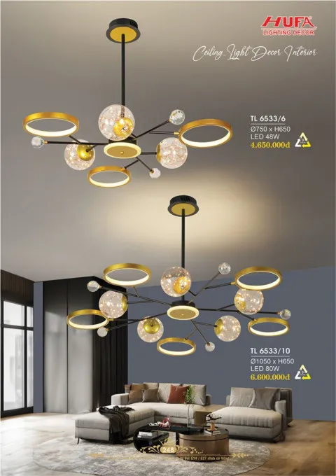 Đèn thả LED Hufa TL 6533/6, TL 6533/10