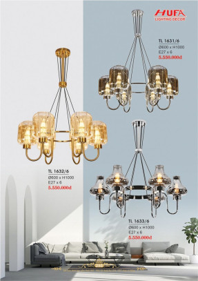 Đèn thả LED Hufa TL 1631/6, TL 1632/6, TL 1633/6