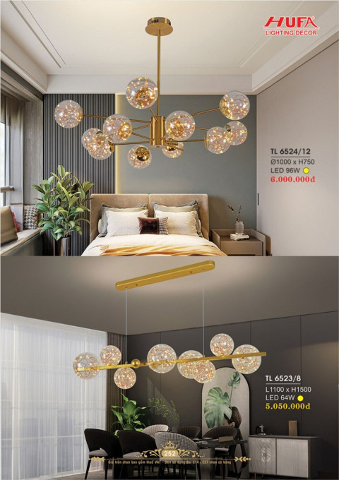 Đèn thả LED Hufa TL 6524/12, TL 6523/8