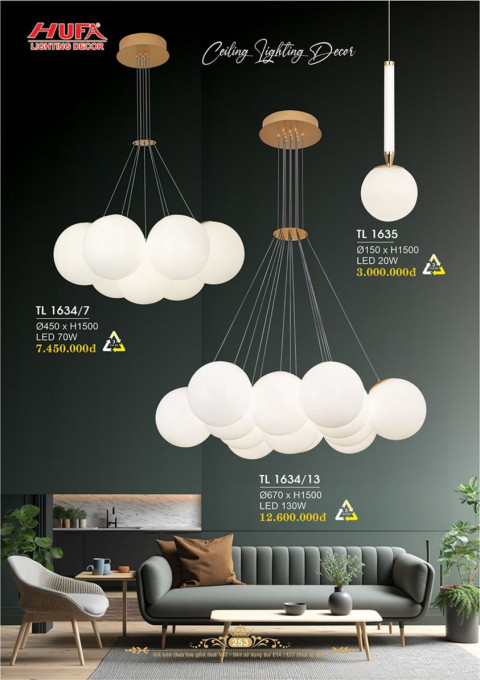 Đèn thả LED Hufa TL 1634/7, TL 1634/13, TL 1635